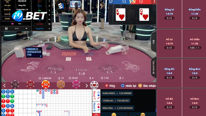 Bàn cược rồng hổ tại sảnh WM i9BET