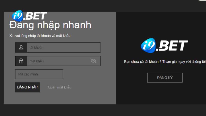 Bạn cần đăng nhập vào tài khoản thành viên tại i9BET