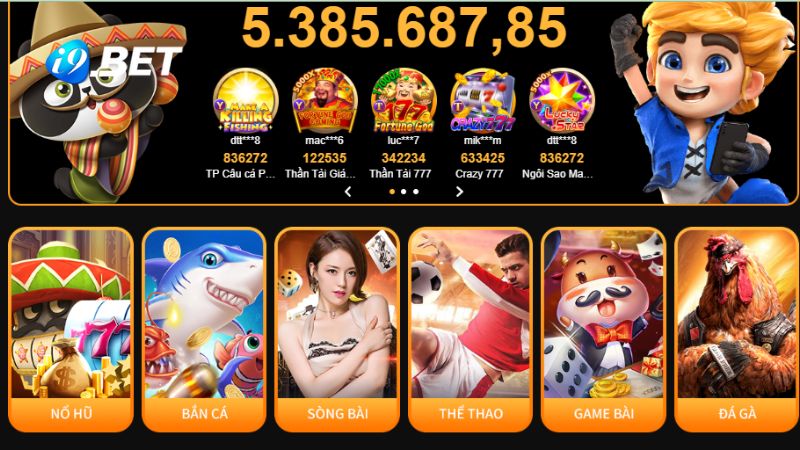 Kho game đồ sộ tại i9BET