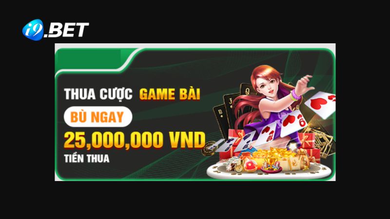 Khuyến mãi bù tiền cược thua khi chơi game bài tại i9BET