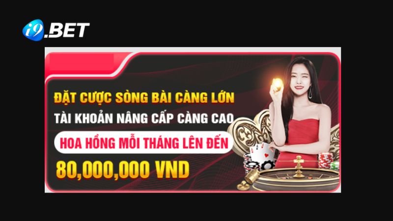 Bạn tham gia khuyến mãi đặt cược sòng bài mỗi tháng tại i9BET