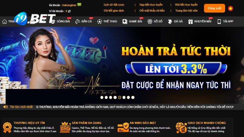 Nhà cái i9BET chỉ chịu trách nhiệm đối với liên kết chính thống