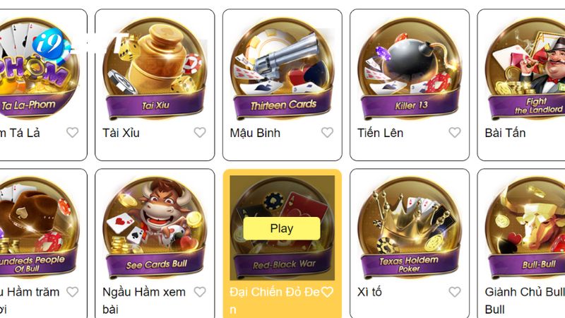 Điểm qua các sản phẩm đình đám có trong sảnh V8 i9BET